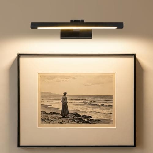 Image of MantoLite Black Bathroom Mirror Light 40CM 3CCT Picture Lights IP44 LED Bathroom Wall Lights 8W Vanity Light for Bedside Reading Bath Wall Lamps for Hotel Restaurant