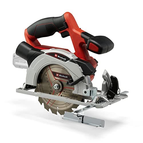 Image of Einhell Cordless Circular Saw 18V Power X-Change, 150mm Rotary Wood Saw, Tool-Free Adjustment, LED, Dust Extraction, Without Battery TE-CS 18/150 Li Solo