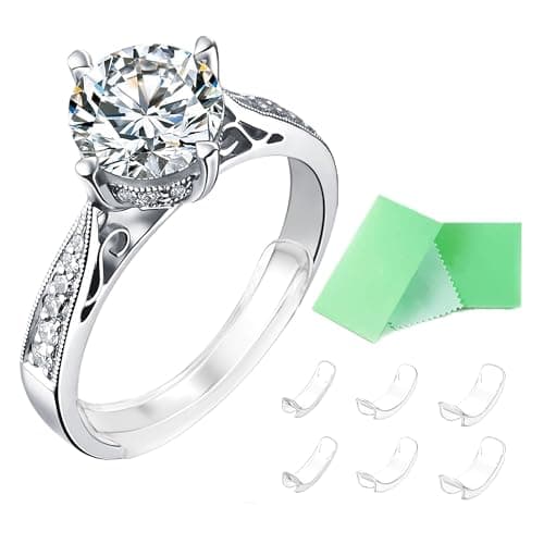 Image of Feramox Invisible Ring Size Adjuster for Loose Rings Ring Adjuster Fit Any Rings, Assorted Sizes of Ring Sizer