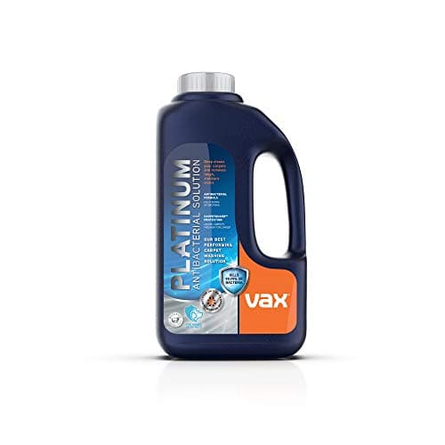 Image of Vax Platinum Antibacterial 1.5L Carpet Cleaner Solution, Stain Remover Shampoo, Citrus Burst Scent, Removes 99.9 percent of bacteria, Neutralises Pet Odours, 1-9-142404, Blue