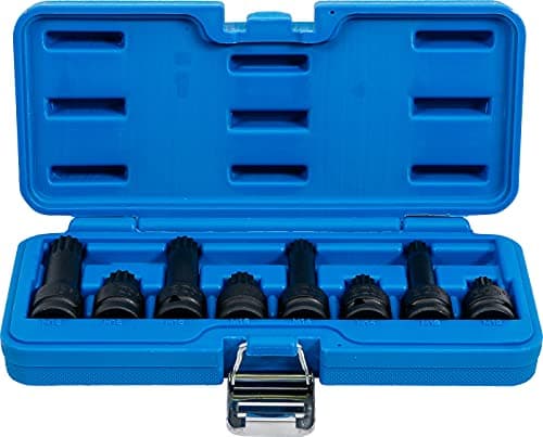 Image of BGS 5381 | Impact Bit Socket Set | 12.5 mm (1/2") Drive | Spline (for XZN) M12 - M18 | 8 pcs.