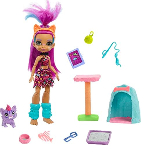 Image of Cave Club Wild About Cats Playset + Roaralai Doll