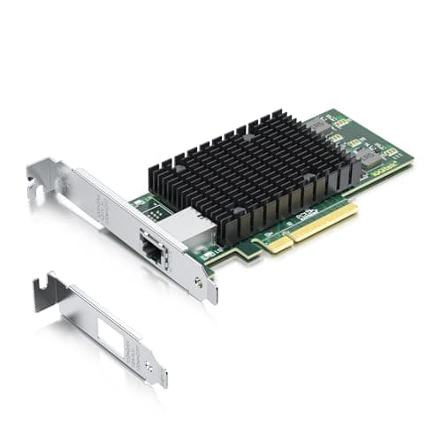 Image of 10Gtek 10Gb PCI-E NIC Network Card, Single Copper RJ45 Port, with Intel X540-BT1 Controller, PCI Express Ethernet LAN Adapter Support Windows Server/Windows/Linux/ESX, Compare to Intel X540-T1