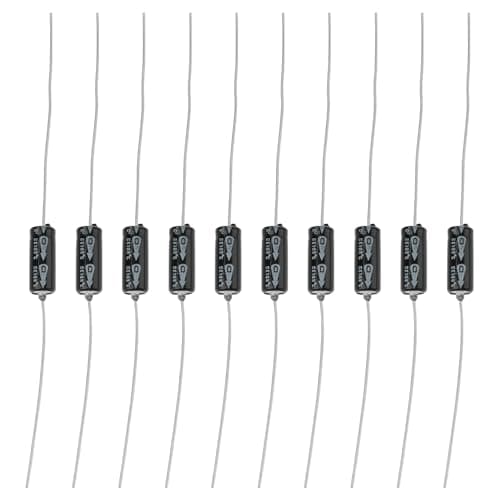 Image of EMSea 10x Horizontal Axial Leaded Aluminum Electrolytic Capacitors 2.2UF 63V 13x5mm for Audio Visual Equipment