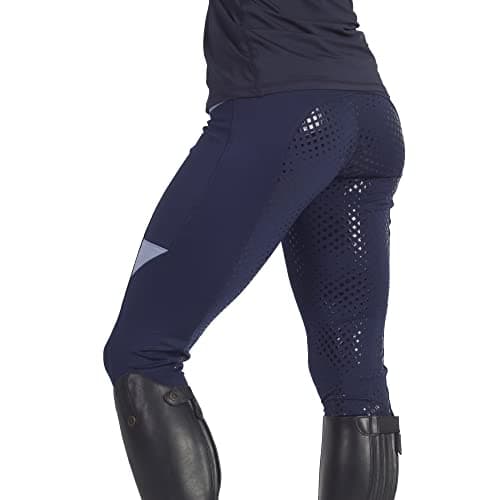Image of Riding Tights Horse Riding Ladies Women Silicone Full Seat With Phone Pockets Jodhpurs Horse Riding/Gym/Yoga Leggings Tights Breeches (as8, waist, numeric_28, regular, regular, NAVY/OCEAN, Skinny)