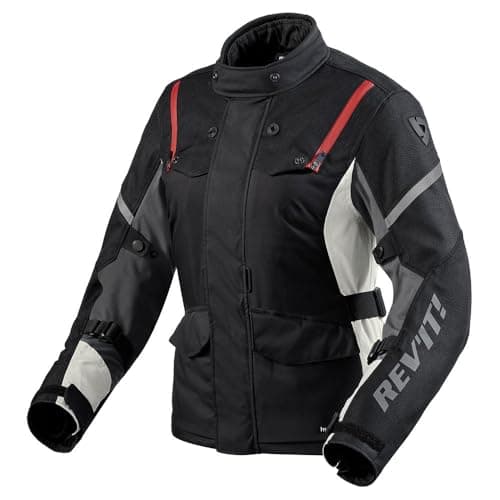 Image of REV'IT! Revit Horizon 3 H2O Ladies Motorcycle Textile Jacket, black/red, 46