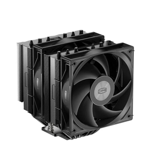 Image of PCCOOLER RT720 BK CPU Dual-Tower Air Cooler, 7×6mm Heatpipes, 120mm Hydraulic PWM Fan, Anti-Deformation Bracket, Wavy Fin Stack, Copper Reflow Base, for Intel LGA1851/1700 & AMD AM5
