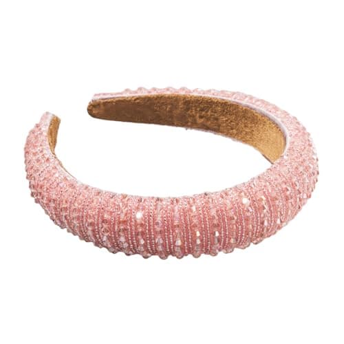 Image of scicent Headbands for Women's Hair Crystal Beaded Embellished Hairbands Wide Velvet Hair Hoop Party Wedding Head Band Holiday Birthday Headband for Girls 16414