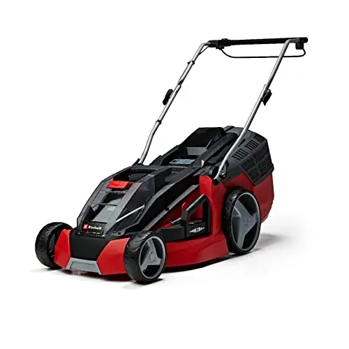 Image of Einhell Cordless Lawnmower with Battery (x2) and Charger (x2) 36V Power X-Change, 43cm Cutting Width, 63L Grass Box, 6 Cutting Heights, Mulching GE-CM 43 Li M