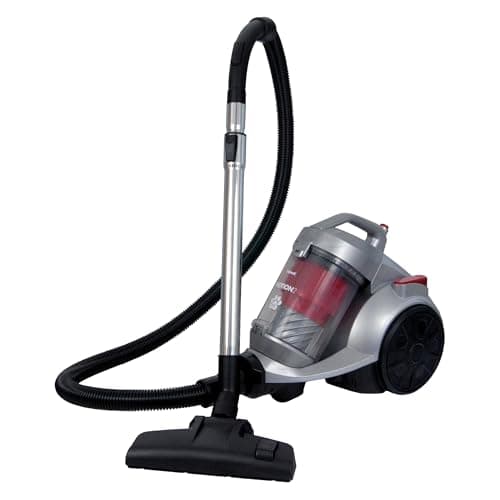 Image of Ewbank EW3130 MOTION2 Pet Cylinder Bagless Vacuum Cleaner, HEPA Filter to Trap Dust & Mould, 3 Litre Capacity, 700W, Floorhead Attachments, Silver/red