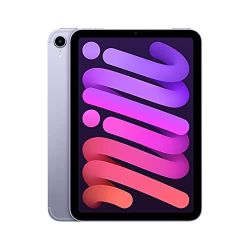 Image of 2021 Apple iPad Mini (8.3-inch, Wi-Fi + Cellular, 64GB) - Purple (Renewed)