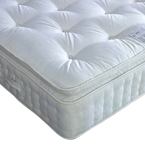 Image of Bedmaster Signature Pillow Top 2000 Pocket Sprung Natural Mattress All UK Sizes (Small Single)
