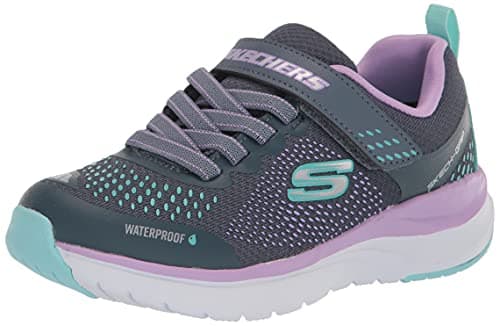 Image of Skechers Girl's Ultra Groove Hydro Mist Sneakers, Gray Textile/Multi Trim, 13.5 UK Child