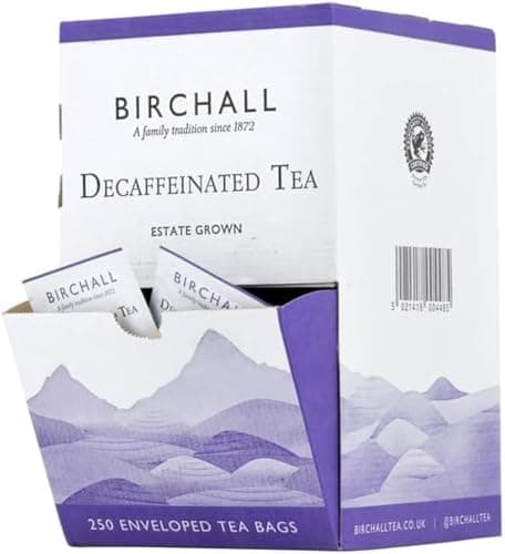 Image of Birchall Decaffeinated Breakfast Tea Bags - A Soothing & Flavorful Alternative to Regular Tea, Plant Based Tea Bags, Box of 250 Enveloped Plant-Based Tea Bags