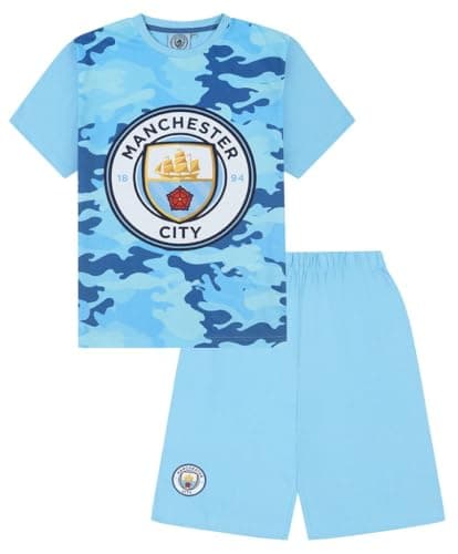 Image of MANCHESTER CITY Boys Football Club Camouflage Short Pyjama Set (5-6 Years)