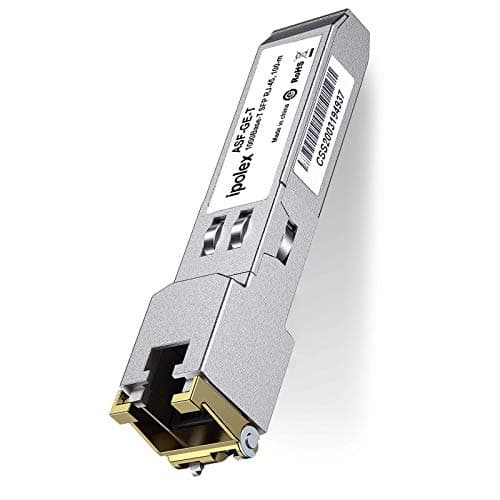 Image of ipolex 1 PC 1G SFP to RJ45 Copper Transceiver, 1000Base-T Mini GBIC RJ-45 SFP Module Compatible with Cisco GLC-T/SFP-GE-T, Meraki MA-SFP-1GB-TX, Ubiquiti UF-RJ45-1g, Mikrotik etc.(CAT.5e, 100-m)