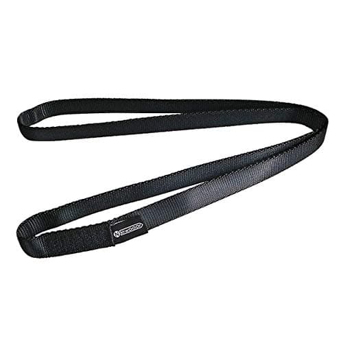 Image of NewDoar CE & UIAA Certified Climbing Sling 16mm Nylon Sling Runners 22KN 4840LB Climbing Utility Cord Rock Climbing,Creating Anchors System,Rappelling Gear,Perfect for Tree Work-Black/24''(60cm) 1pcs