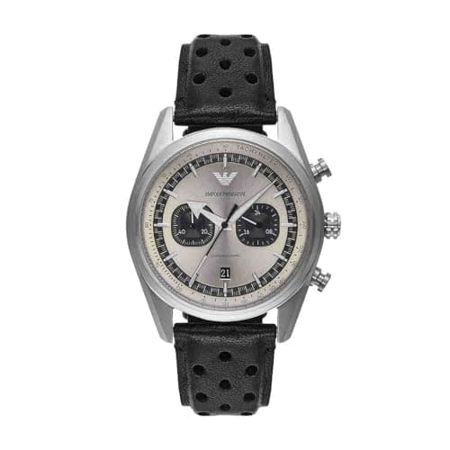 Image of Emporio Armani Men's Analog Quartz Watch with Leather Strap AR11677