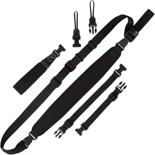 Image of OP/TECH USA 1001001 Super Classic Combo Camera Strap kit, Black