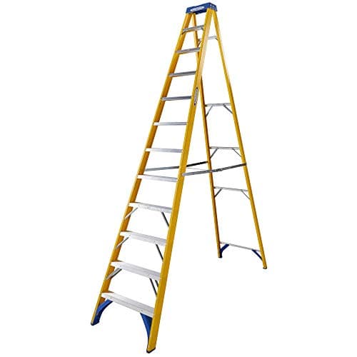 Image of Werner S716 Fibreglass Stepladder 12 Tread Swingback 7161218