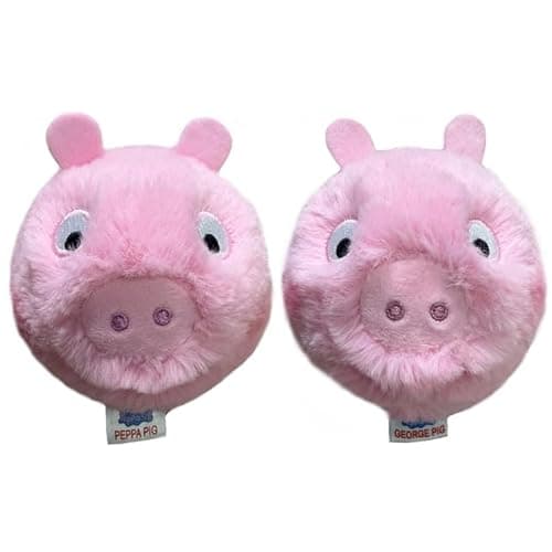 Image of TY Beanie Bouncers Peppa Pig & George Pig 2-Pack – Soft Plush Toys for Kids – Bouncy Cuddly Toy Set – Collectible Plushies for Boys & Girls – Peppa Pig Soft Toy Duo
