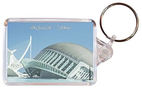 Image of Valencia - Spain - Double Sided Large Keyring Gift/Present/Souvenir