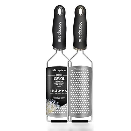 Image of Microplane Gourmet Series Coarse Cheese Grater, 1 Count (Pack of 1), Silver