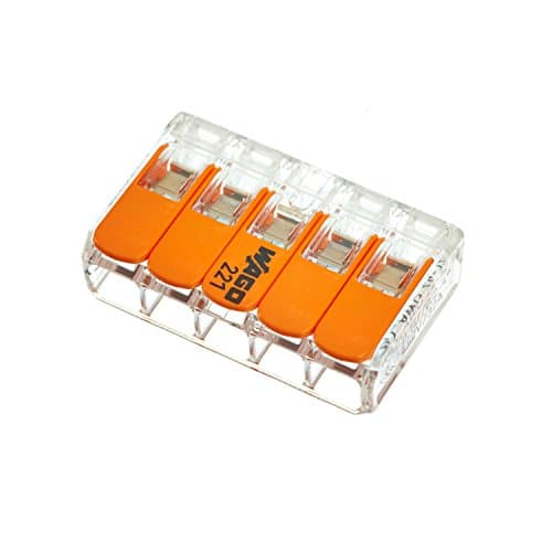 Image of WAGO Lever Connector terminals 5 x 0.2 – 4 mm² Pack of 10 BLV221415