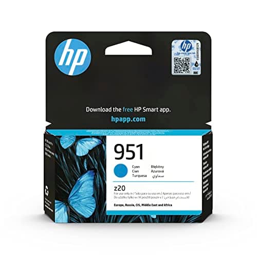 Image of HP 951 Cyan Original Ink Cartridge (CN050AE) - Works with HP OfficeJet Pro 251, 276, 8100, 8600, 8610, 8616, 8620, 8640, 276dw