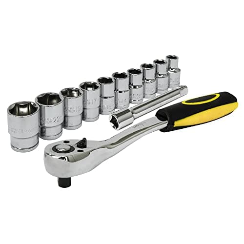 Image of Rolson 38653 1/2" Dr. Ratchet Handle & Sockets