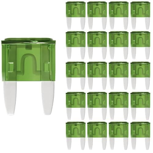 Image of Gebildet 30A Mini Fuse 30 AMP ATM APM Blade Car Fuses 30Amp Automotive Fusibles for RV Auto Motorcycle Truck (Pack of 20Pcs)