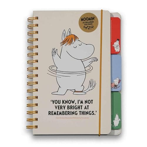 Image of Half Moon Bay | Moomin | A5 Spiral Get Organised Notebook | In a Spin | Official Licensed | Stationery | Writing Journal | Notes