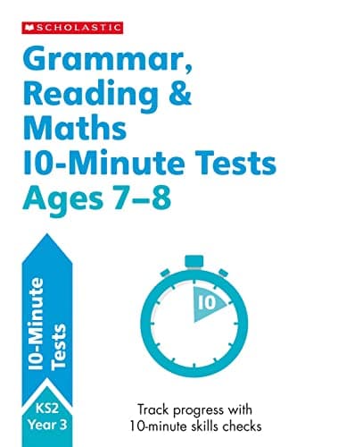 Image of Quick test grammar, reading and maths activities for children ages 7-8 (Year 3). Perfect for Home Learning. (10 Minute SATs Tests)