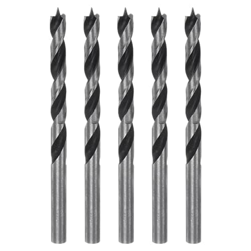 Image of sourcing map 5pcs Brad Point Drill Bits 6mm Precise Cutting with Brad Point Tip for Woods