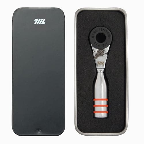 Image of 711L Mini Ratchet Wrench Duo - One of the World's Smallest 1/4" Ratchet Wrench for Tight Spaces - for Flat (32mm) and Standard (25mm) Double-Ended Bit