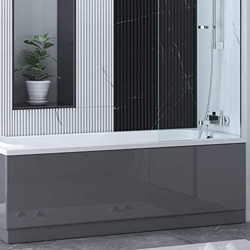 Image of Aquariss Front Bath Panel Gloss Grey 1700mm