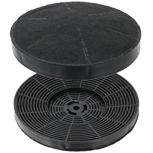 Image of SPARES2GO Carbon Charcoal Filter for CDA CCA52WH CHA15 Cooker Hood (175mm, Pack of 2)