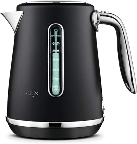 Image of SAGE SKE735 the Soft Top Luxe, Kettle with Premium Metallic and Chrome Finish, Matt Black