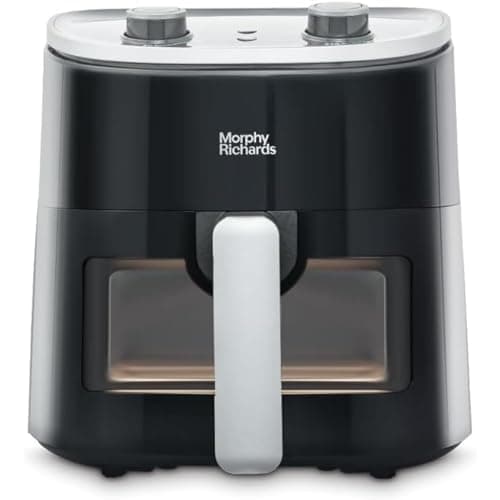 Image of Morphy Richards 3.5L Manual Air Fryer, Digital Temperature Control, Non Stick Technology, Overheat Protection, 480007 , Black