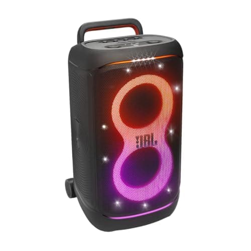 Image of JBL Partybox 520, Wireless Bluetooth Party Speaker, 15H Playtime, Portable Design, Dynamic Light Show, IPX4 Splashproof, Multi-Speaker Connection, AI Sound Boost, Microphone Input, Black