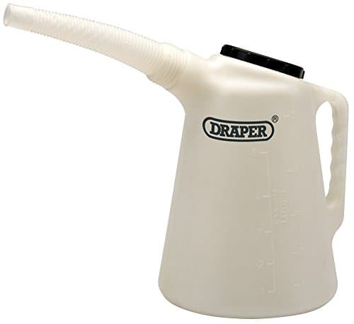 Image of Draper 5L Measuring Jug with Flexible Spout | Plastic Jug with Lid | Easy Carrying Handle | 43965