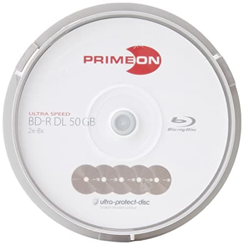 Image of PRIMEON BD-R DL 50GB/2-8x Cakebox (10 Disc), ultra-protect-disc Surface