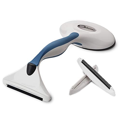 Image of GLEENER Fabric Shaver & Lint Remover |Battery-Free 4-in-1 Depiller with 3 Fabric-Safe Edges for Clothes & Upholstery (Slate Blue)