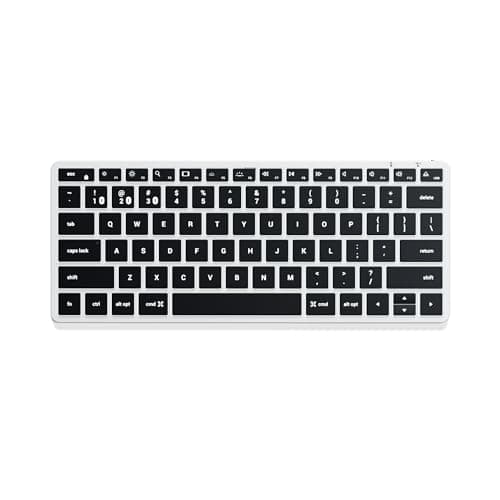 Image of Satechi Slim X1 Bluetooth Wireless Keyboard, US QWERTY Layout, Backlit Multi-Device Design for MacBook Air & Pro M5 M4, Mac Mini, iPad Air & Pro M5 M4, iMac and more – Silver