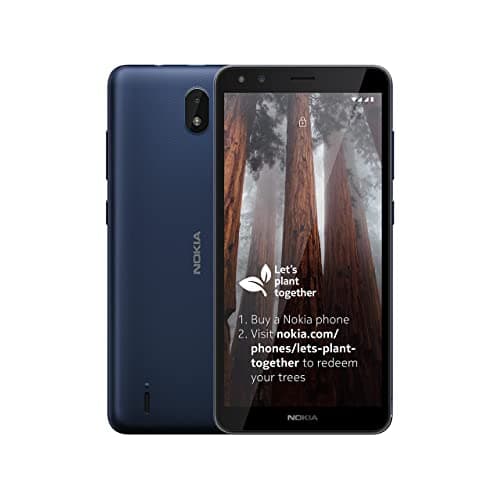 Image of Nokia C01 Plus 5.45 Inch Android (Go Edition) UK SIM Free Smartphone with 1 GB RAM and 16 GB Storage (Dual SIM) - Blue (Renewed)