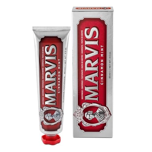 Image of Marvis Cinnamon Mint Toothpaste, 85 ml, Sensational Flavoured Toothpaste Helps Remove Plaque & Promote Healthy Gums with Long-Lasting Freshness