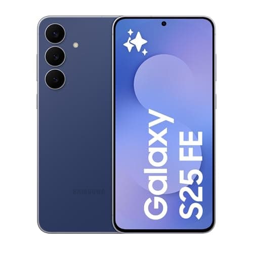 Image of Samsung Galaxy S25 FE, AI Smartphone, Slim 7.4mm Frame, 6.7" FHD Display, 50MP Camera, Exynos 2400, 128GB Storage, 8GB Memory, 4900 mAh Battery, Navy, 3 Year Extended Warranty (UK Version)