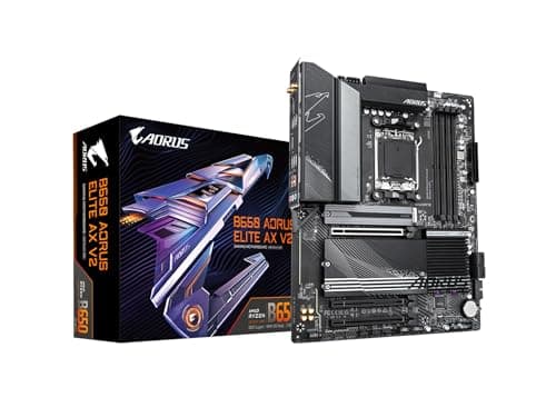 Image of GIGABYTE B650 AORUS Elite AX V2 AMD AM5 ATX Motherboard, Support Ryzen 9000/8000/7000 Series, DDR5, 12+2+2 Power Phase, PCIe 5.0 M.2, USB-C 3.2 Gen 2, WIFI6E, 2.5 GbE, EZ-Latch, Q-Flash, RGB Fusion