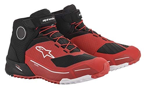 Image of Alpinestars Men's Cr-x Drystar Motorcycle Shoes (Red/Black, 10 (43)) Sneaker, 9.5 UK