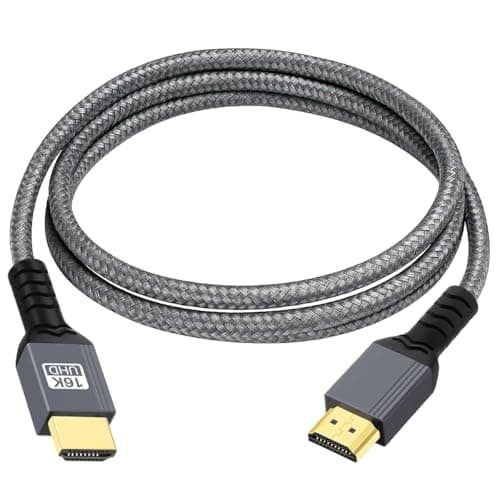 Image of HUHANGGod 16K HDMI 2.2 Cable, 96Gbps Ultra High Speed 16K@60Hz 12K@120Hz 8K@240Hz 4K@480Hz HDMI Cord, HDCP 2.3 & HDR10 HDMI Cables for PS4 SetTop Box HDTVs Projectors (1 meter)